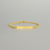 Bracelet personnalise homme gourmette dore chaine gravure personnalise