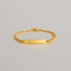 Bracelet personnalise femme gourmette acier chaine a graver