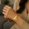 Bracelet personnalise homme gourmette dore chaine gravure personnalise