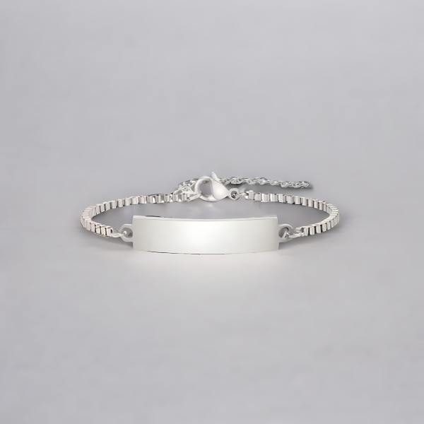 Pulsera personalizada para mujer y niño, cadena de acero, personalizable