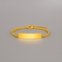 Bracelet personnalise femme enfant gourmette acier chaine personnalisable