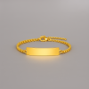 D Bracelet personnalise femme enfant gourmette acier chaine personnalisable