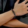 Bracelet personnalise homme gourmette acier chaine a graver