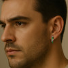 Boucles d'oreille argent creoles serpent