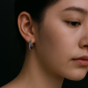 Boucles d'oreille argent Bali homme femme creoles hoop