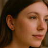 Pendientes de plata con ónix rojo para hombre y mujer.