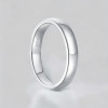Bague alliance dome argent minimaliste homme femme