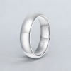 Bague alliance dome argent minimaliste homme femme