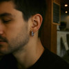 Celtic silver earrings for men and women, creole hoops