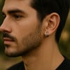 Boucles d'oreille argent homme femme creoles