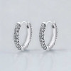 Boucles d'oreilles homme creoles acier fleur de lys