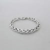 Herrenarmband aus Stahl mit geflochtener Kette