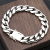 Bracelet homme argent massif chaine epaisse biker motard