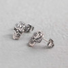 Herren-Ohrstecker mit Totenkopf-Motiv aus Stahl – Paar