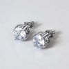 Boucles d'oreilles homme femme clous acier zirconium