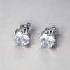 Boucles d'oreilles homme femme clous acier zirconium