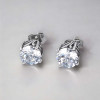Boucles d'oreilles homme femme clous acier zirconium