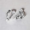 Boucles d'oreilles acier noeud celtique homme femme