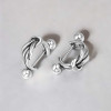 Boucles d'oreilles acier noeud celtique homme femme