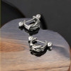 Boucles d'oreilles acier noeud celtique homme femme