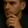 Bague mariage personnalisable homme anneau Tungstene centre sable