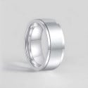 Brushed stainless steel rotating ring – 2 colors, free engraving