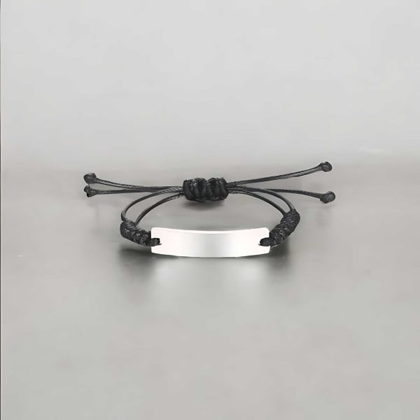 Bracelet personnalise homme femme nylon tresse acier