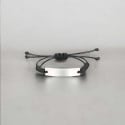 Bracelet personnalise homme femme nylon tresse acier