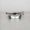 Bracelet personnalise homme femme nylon tresse acier