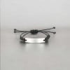 Bracelet personnalise homme femme nylon tresse acier