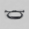 Bracelet personnalise homme femme nylon tresse acier