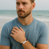 Bracelet personnalise homme femme nylon tresse acier