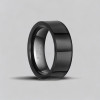 dore Bague personnalisee alliance anneau plat tungstene polie miroir