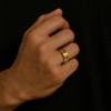 Personalized Wedding Band Flat Tungsten Ring Polished Mirror
