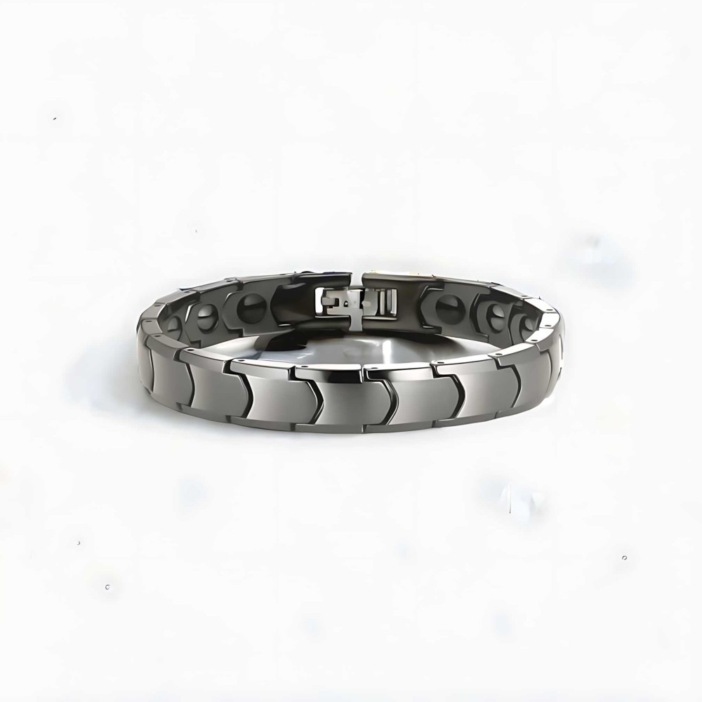 Bracelet homme femme ceramique finition polie aimants