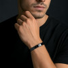 Bracelet homme femme ceramique finition polie aimants