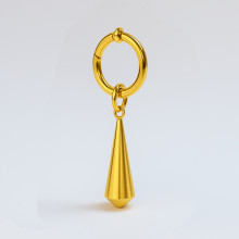 Steel water drop hoop earrings for men and women