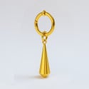 Steel water drop hoop earrings for men and women