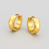 Boucles d'oreilles homme creoles acier facettes