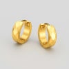 Boucles d'oreilles homme creoles acier facettes