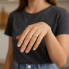 Bague éternité titane zirconium