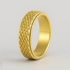 Bague homme anneau ecaille serpent anti-stress tournant