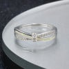 Zilveren rhodium opaal zirkonium oneindigheidsring
