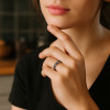 Bague argent anneau celtique cisele