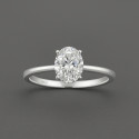 Bague femme argent zircon ovale