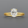 M Bague femme argent zircon ovale