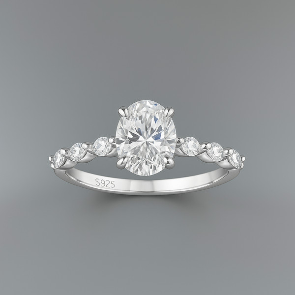 Bague Solitaire Bague Argent 925 Pas Cher Bague Solitaire