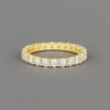 Bague anneau argent ligne zircons
