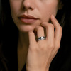 Bague personnalisable ligne céramique zircons