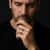 Bague homme anneau tungstene celtique personnalisable
